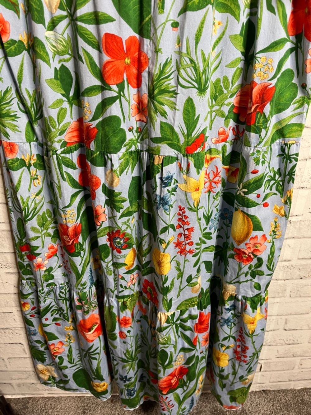 Tuckernuck blue blooming botanicals ginger floral maxi dress - Picture 11 of 11